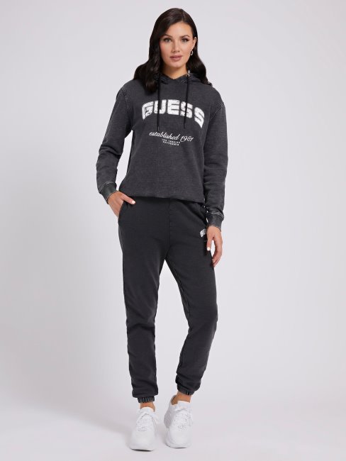 Sweat Gris Foncé à Logo Sur Le Devant