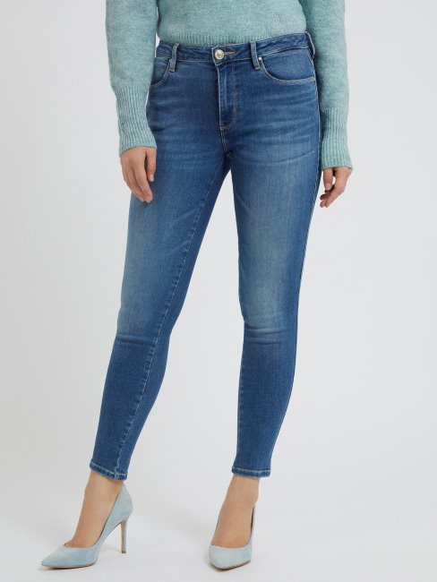 Guess Bleu Coupe Skinny Denim Pantalon Tendance De La Mode