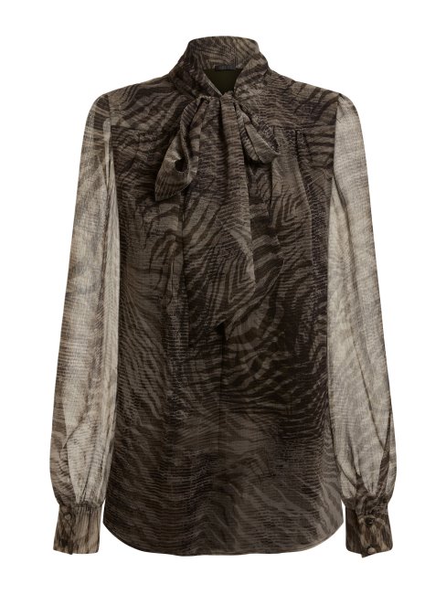 Chemisier Imprimé All Over Guess Vert Multi