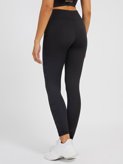 Guess Legging Détails Drapés Noir