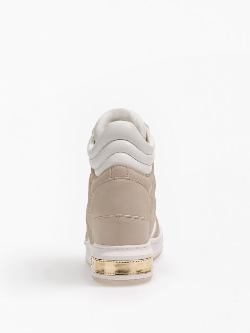 Paniers Guess Compensées Lisa Blanches