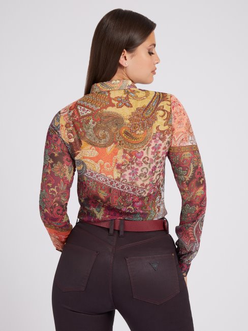 Chemise Imprimée Guess Rouge