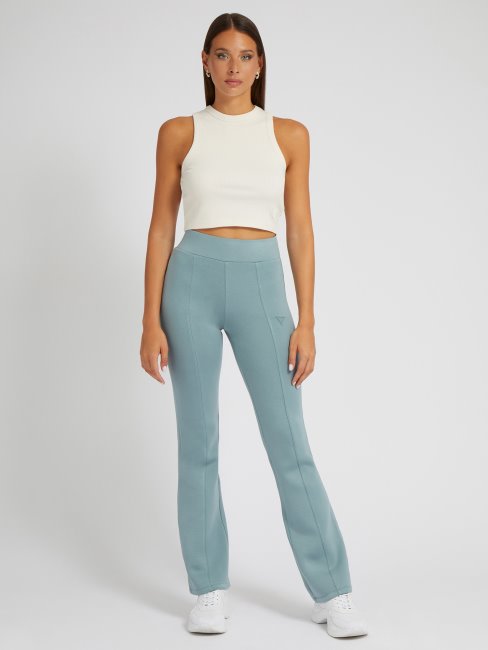 Guess Pantalon évasé En Scuba Vert