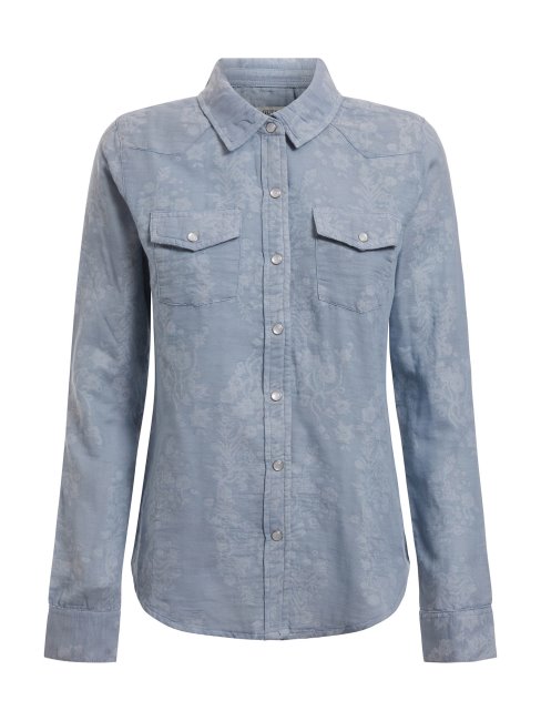 Nuisette Denim Jacquard Fleurs Guess Bleu