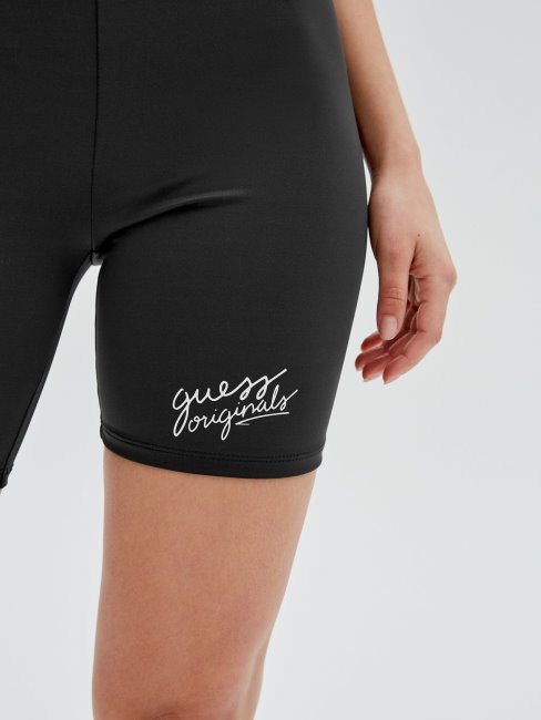 Guess Short De Motard à Logo Noir