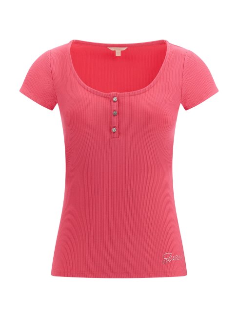 Top Boutons Bijou Guess Fuchsia