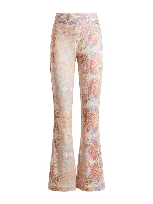 Guess Pantalon Chandail à Imprimé Cachemire Multi Rose