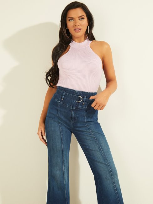 Guess Pull Sans Manches Lilas