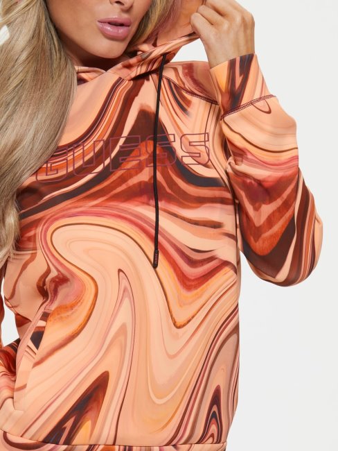 Sweat Imprimé All Over Rouge Guess