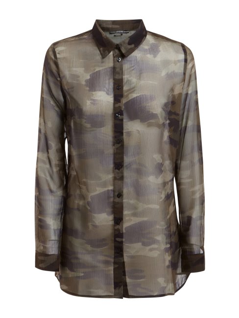 Chemise Froissée Imprimée Guess Vert