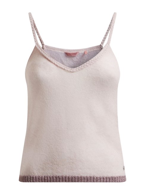 Guess Top Pull En Fil Lurex Rose
