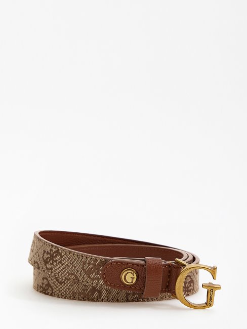 Ceinture Logo Aviana 4g Marron Guess