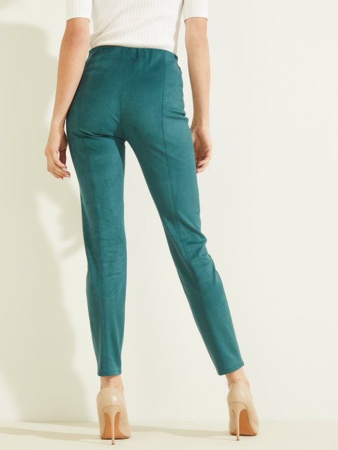 Legging Bleu Guess En Simili Daim