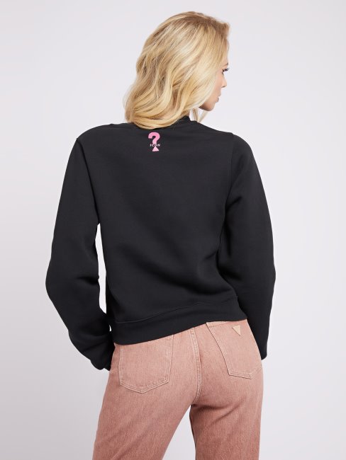 Sweat Noir Logo Devant Guess New Trend