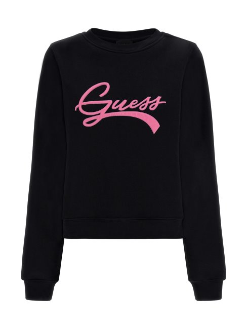 Sweat Noir Logo Devant Guess New Trend