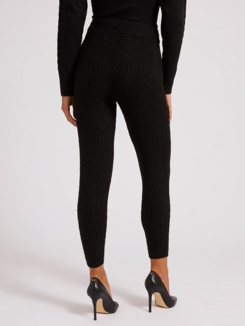Legging Pull Guess Noirs à Torsades