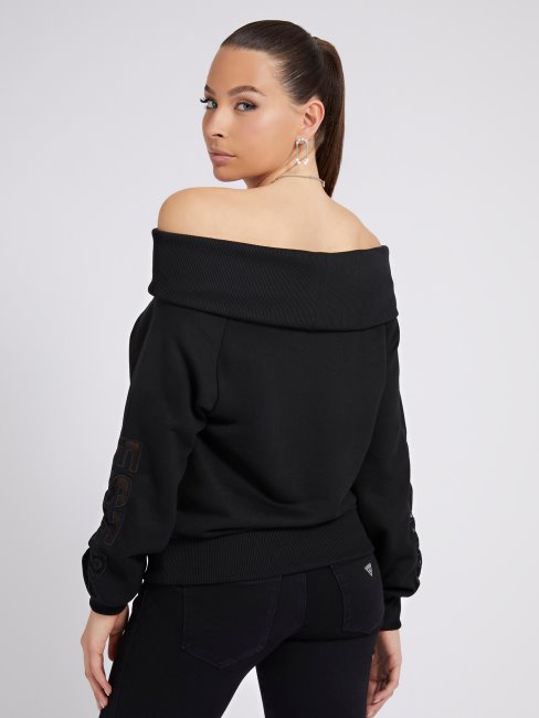 Guess Sweat Noir à Une épaule