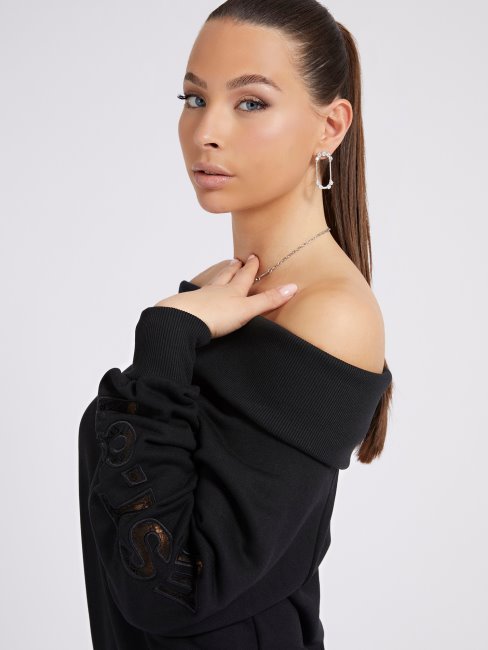 Guess Sweat Noir à Une épaule
