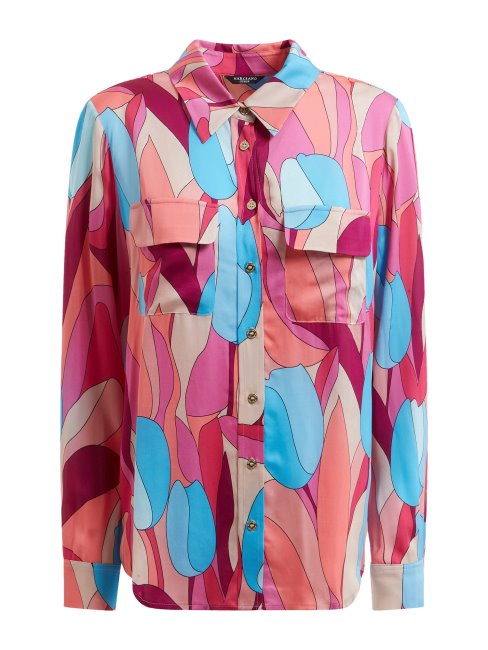 Guess Chemise Marciano Rose à Imprimé Intégral