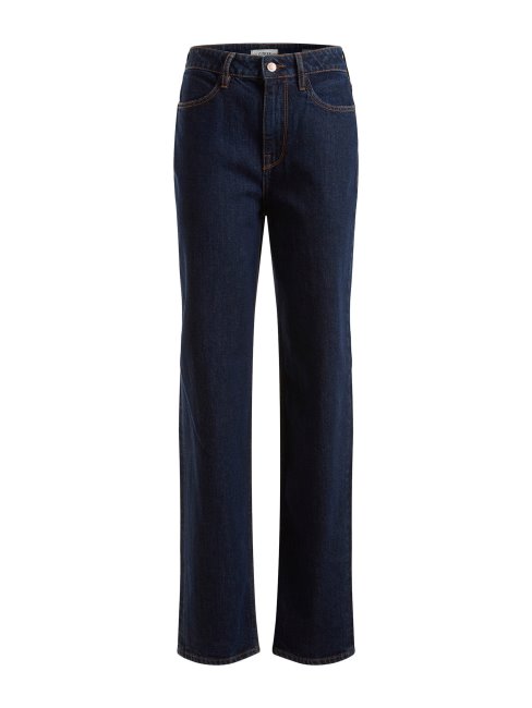 Pantalon En Jean Bleu Foncé Coupe Décontractée Guess