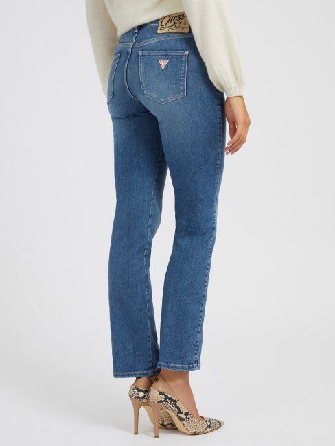Pantalon Denim Droit Guess Bleu Tendance Mode