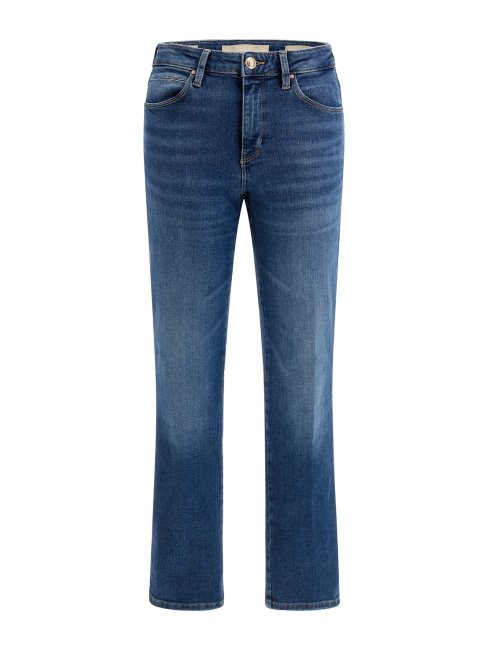 Pantalon Denim Droit Guess Bleu Tendance Mode