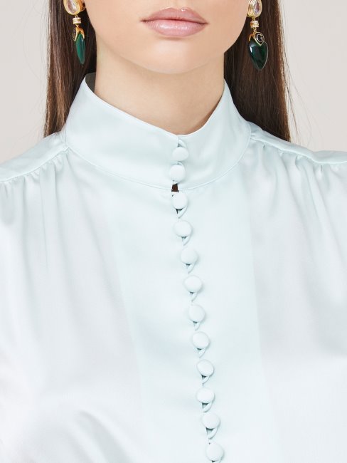 Chemise Boutonnée Guess Marciano Bleu Clair