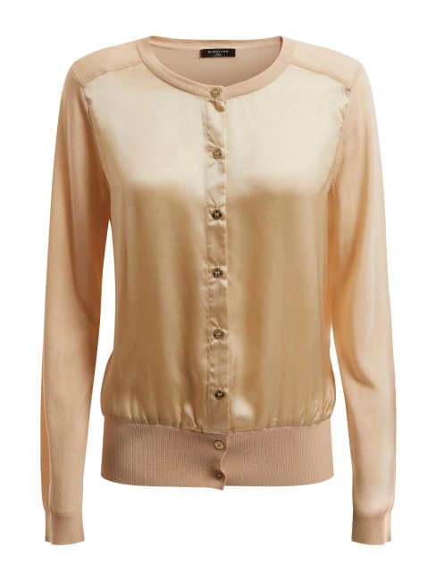 Pull En Viscose Mélangée Marciano Guess Beige