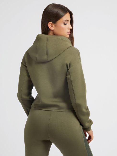 Guess Sweat à Logo Sur Le Devant Vert