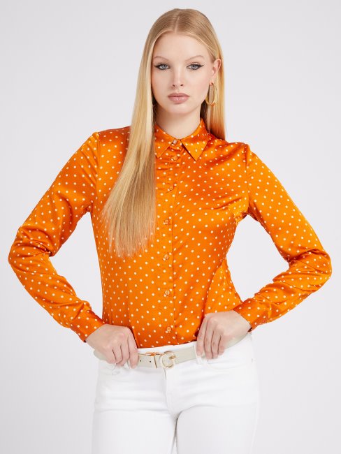 Chemise Imprimé Pois Orange Guess