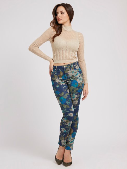 Pull En Fil Lurex Guess Crème