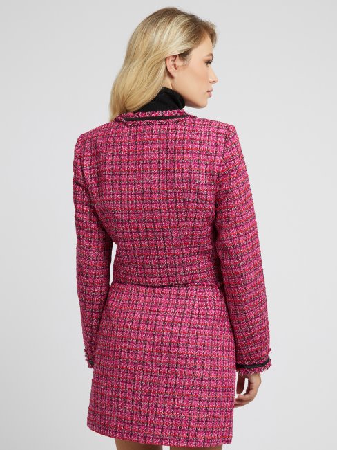 Veste Tweed Guess Rouge