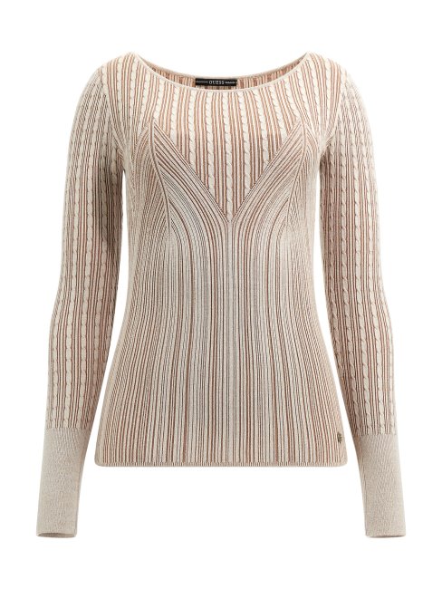 Guess Pull En Viscose Mélangée à Encolure Bateau