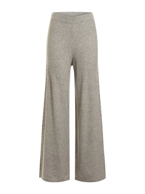 Guess Gris Pull Multi Câbles Pantalon Jambe Large