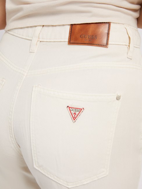 Pantalon Denim Coupe Relax Beige Guess