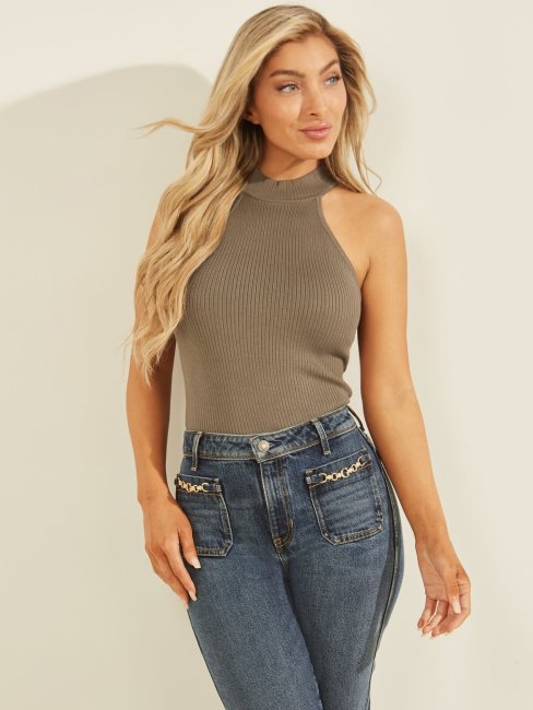 Pull Sans Manches Gris Guess