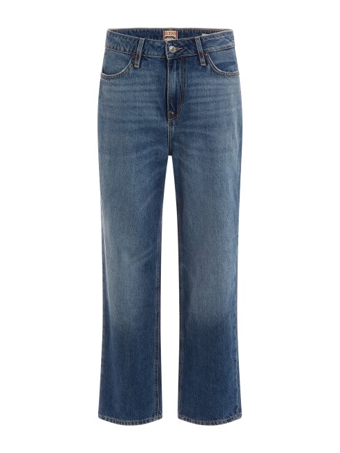 Pantalon En Denim Coupe Décontractée Guess Bleu