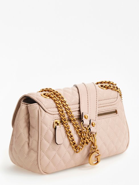 Guess Beige Sac à Bandoulière Matelassé Maila