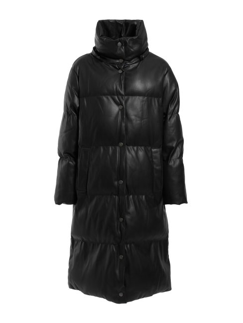 Doudoune Simili Cuir Guess Noir