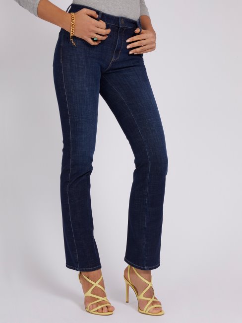 Pantalon En Jean Droit Bleu Guess