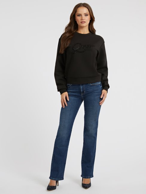 Pantalon Denim Droit Guess Bleu Nouvelle Tendance