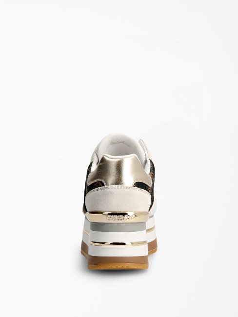 Guess Marron Multi Harinna Logo Chaussure De Course