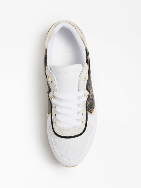 Guess Marron Multi Harinna Logo Chaussure De Course