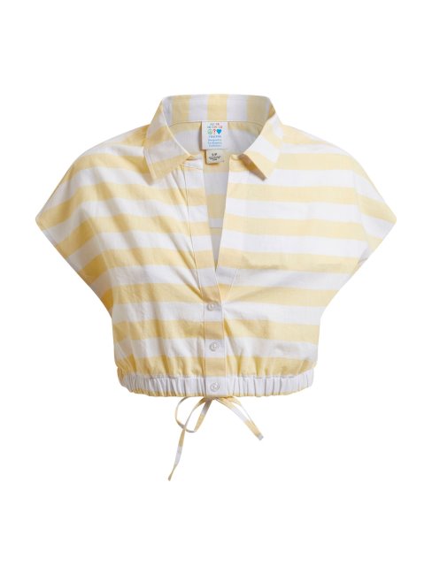 Guess Chemise Rayée Jaune
