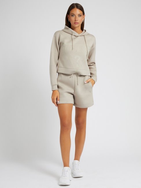 Sweat Beige à Logo Sur Le Devant Guess