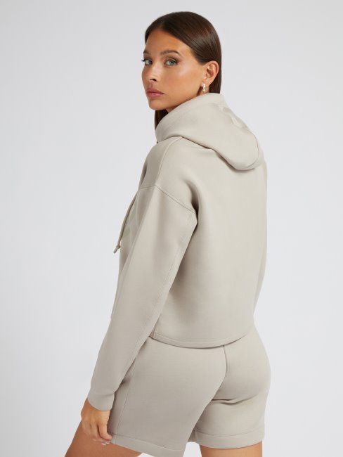 Sweat Beige à Logo Sur Le Devant Guess