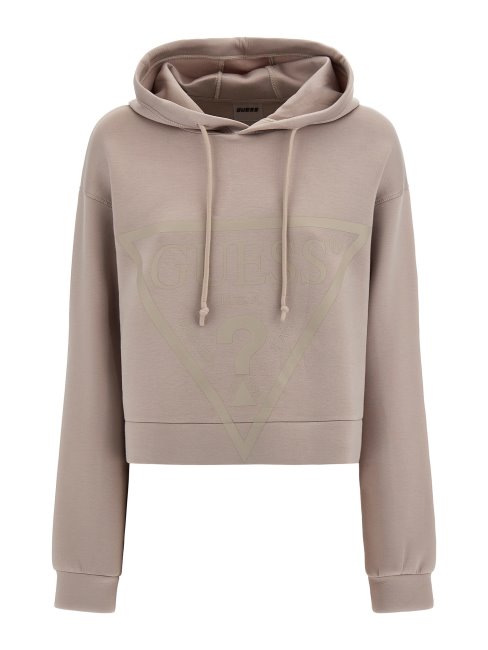 Sweat Beige à Logo Sur Le Devant Guess