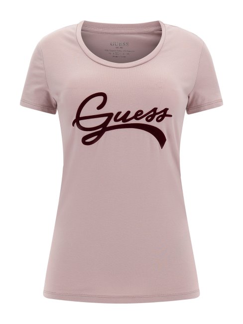 T-shirt Logo Devant Guess Gris