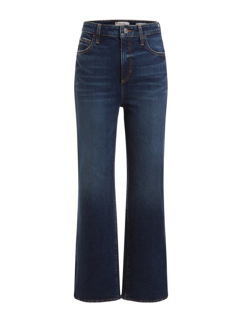 Guess Pantalon Droit En Denim Bleu