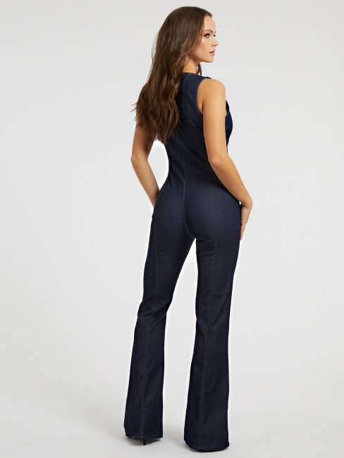 Guess Bootcut Combinaison Denim Bleu Foncé